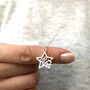 Personalised Graduation Gift Sterling Silver Initial Star Necklace, thumbnail 9 of 11