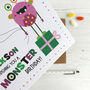 Monster, Personalised Birthday Card, thumbnail 3 of 4