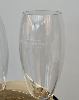 Moet And Chandon Wedding Band Champagne Glasses, 5 of 5