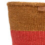 Hela: Gold And Red Duo Colour Block Woven Basket, thumbnail 7 of 9