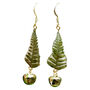 Christmas Tree And Bell Gold Plated Earrings, thumbnail 6 of 12