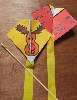 Personalisable Xmas Flyer Indoor Kite For Festive Fun, 4 of 12