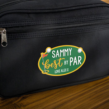 Personalised Best By Par Wash Bag, 3 of 4