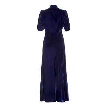 Velvet Maxi Dress Midnight Blue, 3 of 3