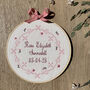 Embroidered Name Hoop Floral, thumbnail 1 of 7