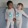 Kids Bunny Pyjamas For Siblings Or Friends, thumbnail 4 of 5