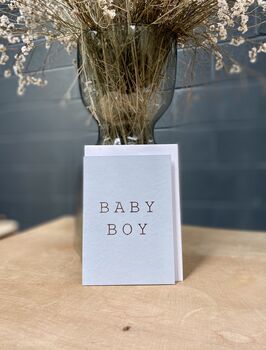 Handprinted Baby Boy Card, 2 of 3