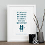 Personalised Long Distance Friends Art Print A4, thumbnail 1 of 2
