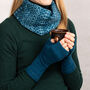 Womens Handmade Soft Wool Wrist Warmers Autumn Colours, thumbnail 6 of 8