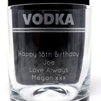 Personalised Luxury Grey Goose Vodka Hamper Gift And Engraved Glass Tumbler, 2 of 2