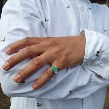 Soul Emerald Signet Ring, 4 of 8