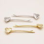 Set Of Two Heart Hair Slides, thumbnail 1 of 4