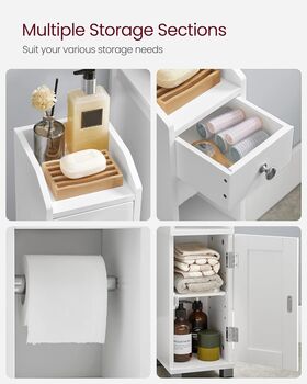 Small Bathroom Cabinet Toilet Storage Organizer, 2 of 9