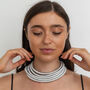 The Egyptian Gold, Silver Or Black Statement Necklace, thumbnail 2 of 9