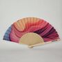 Handheld Painted Desert Folding Fan, thumbnail 2 of 3