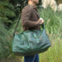 Vintage Look Genuine Leather Holdall With Zip Detail, thumbnail 9 of 12