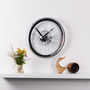 Handmade Racing Bike Wheel Clock With Brake Disc Small, thumbnail 2 of 3