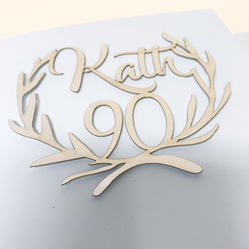 Personalised Papercut 90th Birthday Card, 9 of 12