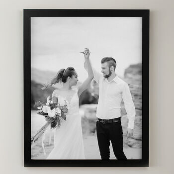 Personalised Photo Upload Black Poster Frame, 2 of 5