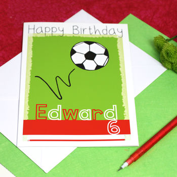 Personalised Football Team Birthday Card, 9 of 11