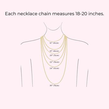 April Birthstone Name Necklace, 10 of 12