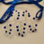Royal Blue Pearl Wrist Corsage – Gold Or Silver, thumbnail 9 of 9