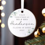 Personalised First Christmas Married Ornament, thumbnail 4 of 5