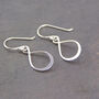 Sterling Silver Infinity Knot Drop Earrings, thumbnail 3 of 9