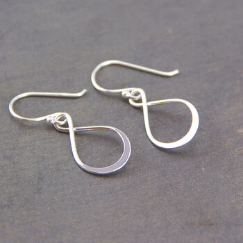 Sterling Silver Infinity Knot Drop Earrings, 3 of 9