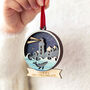 Personalised Winter Seascape Christmas Decoration, thumbnail 2 of 4