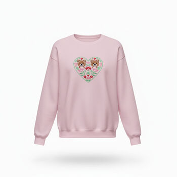 Bears In Love Embroidered Sweatshirt, 7 of 7