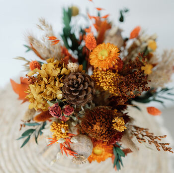 Autumn Dried Flower Gift Bunch, 2 of 4