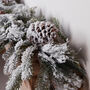 Sparkling Snow Dusted Nordic Christmas Garland, thumbnail 2 of 3