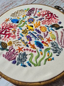 Ocean Wonders, Hand Embroidery Kit, 6 of 12