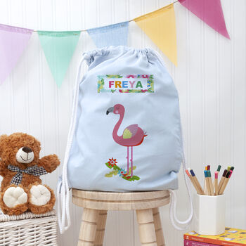 Personalised Flamingo Nursery Bag By TillieMint