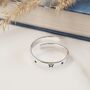 Sterling Silver Celestial Star Hug Ring, thumbnail 2 of 5