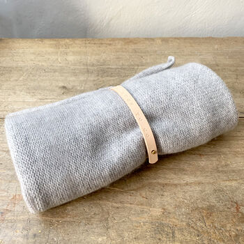 Pure Cashmere ' Hugs To Go ' Travel Blanket, 2 of 10