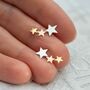 Personalised Sterling Silver Shooting Star Earrings, thumbnail 2 of 8
