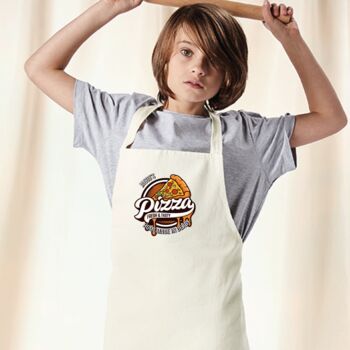 Personalised Fresh And Tasty Pizza Apron For Kids, 2 of 2