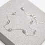 Sterling Silver Dew Drop Anklet, thumbnail 6 of 10