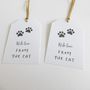 White From The Cat Christmas Gift Tags String Ties, thumbnail 2 of 3