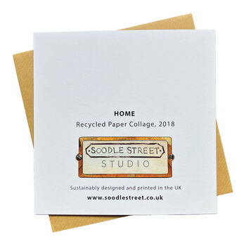Yellow Home Architecture Greetings Card, 2 of 2