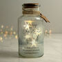 Personalised 'Merry Christmas' LED Glass Jar – Christmas Light Decoration, thumbnail 3 of 5