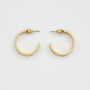 Blackberry Bramble Gold Hoop Earrings, thumbnail 4 of 7