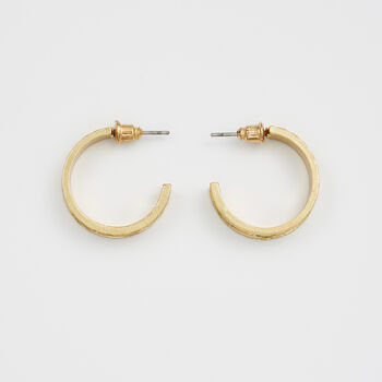 Blackberry Bramble Gold Hoop Earrings, 4 of 7