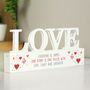 Personalised Red Hearts Love Ornament, thumbnail 2 of 3