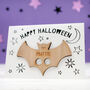 Personalised Bat Finger Puppet And Colour In Card, thumbnail 1 of 3