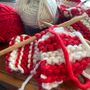 Candy Cane Tinsel Beginner Knitting Kit, thumbnail 2 of 6