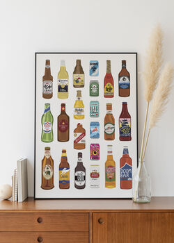 Beer Bottles Print, 6 of 6