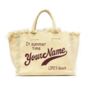 Personalised Jade Solid Colour Straw Fringe Tote Hand Bag Beach Bag, thumbnail 12 of 12